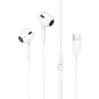 Wired earphones with microphone Hoco M101 - white