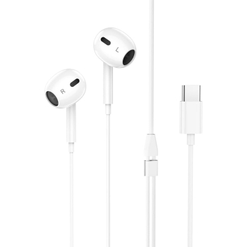 Wired earphones with microphone Hoco M101 - white
