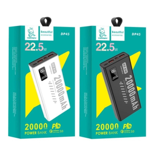 Powerbank Denmen DP45 20000mAh (PD 20W + QC3.0) - crna