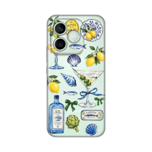 Silicone Print Case for Honor 600 Lite Mediterranean Martini