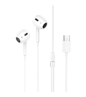 Wired earphones with microphone Hoco M101 - white