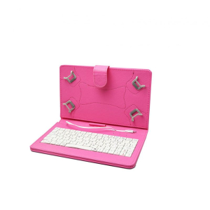 Futrola za tablet 10&quot; sa bluetooth tastaturom - roza