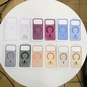 Futrola KNIT FRAME Magnet Origin iPhone 18 Pro Max (Kompatibilna sa 17 Pro Max) Ljubicasta