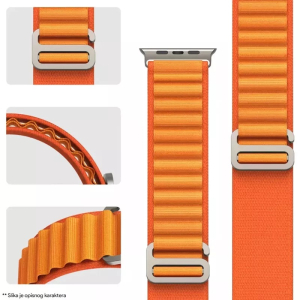 Narukvica Moye Smart Watch Alpine Loop Strap 44/45/49mm Orange